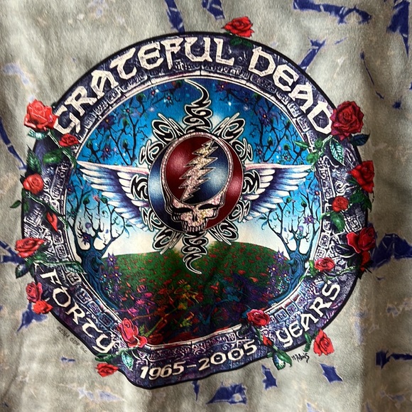 Grateful Dead 1965-2005 Forty Years Tie Dye Graphic T-Shirt Men's Medium. - Picture 4 of 12